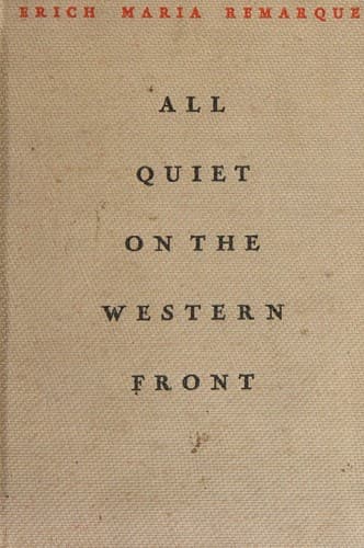 Cover of All Quiet on the Western Front