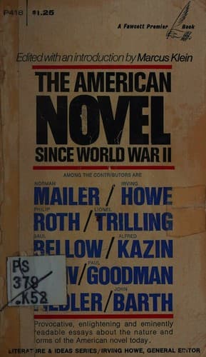 Cover of The American Novel Since World War II