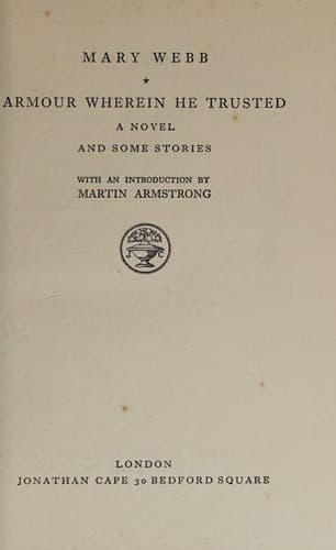 Cover of Armour wherein he trusted