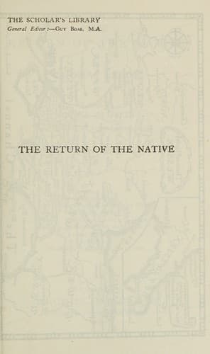 Cover of The return of the native