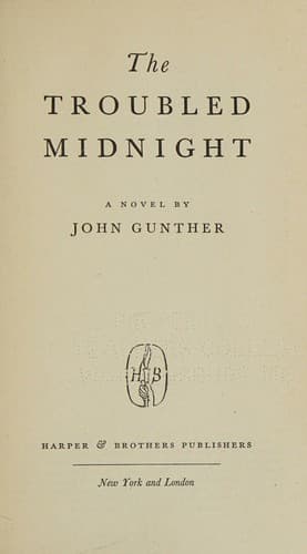 Cover of Troubled Midnight