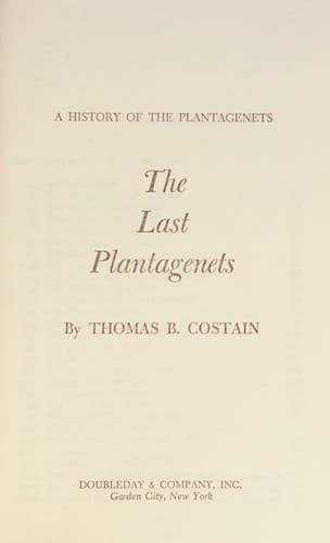 Cover of The Last Plantagenets
