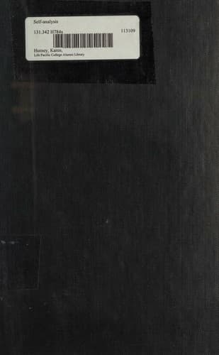 Cover of Self-Analysis