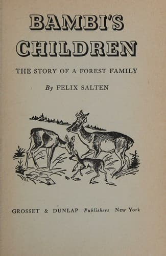 Cover of Bambi's children