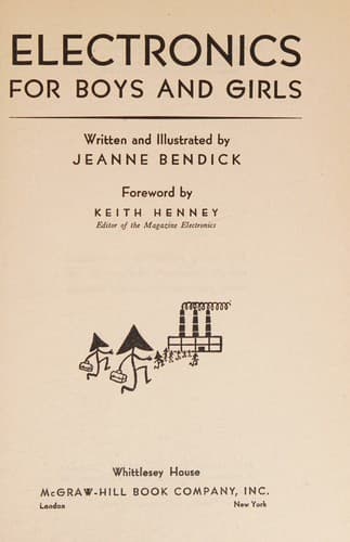 Cover of Electronics for boys and girls,