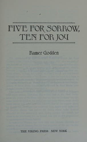 Cover of Five for Sorrow, Ten for You