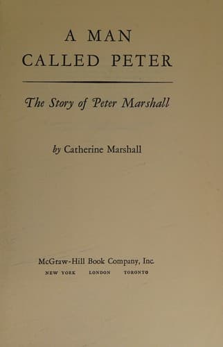Cover of Man Called Peter