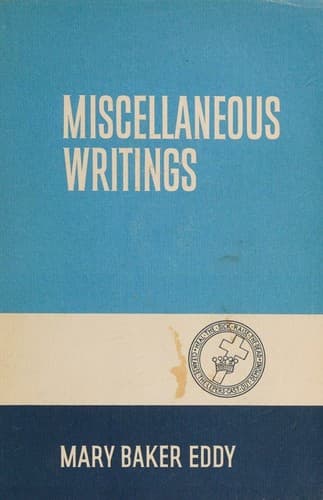Cover of Miscellaneous Writings 1883 1896