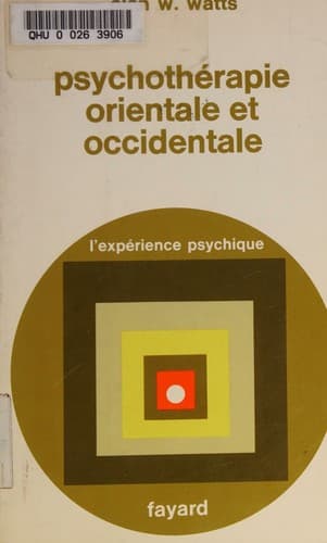 Cover of Psychothérapie orientale et occidentale
