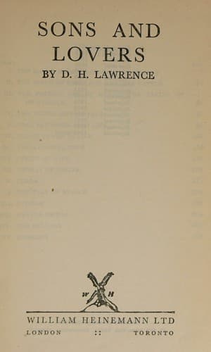 Cover of Sons and lovers