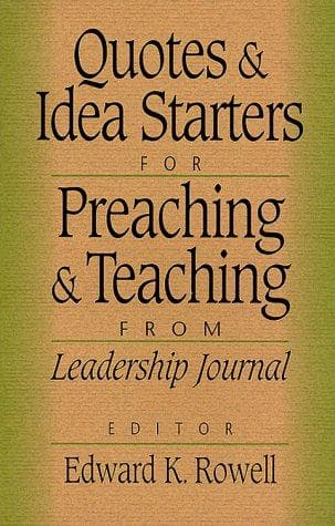 Cover of Quotes and idea starters for preaching and teaching