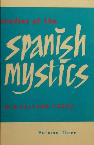 Cover of Studies of the Spanish mystics, Volume III.