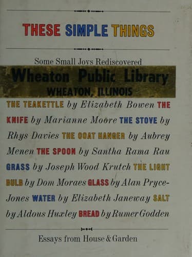 Cover of These Simple Things