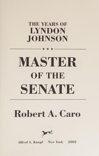Cover of Master of the Senate
