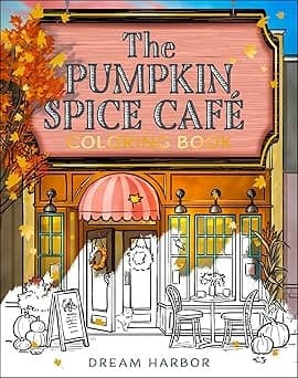 Cover of The Pumpkin Spice Café Coloring Book