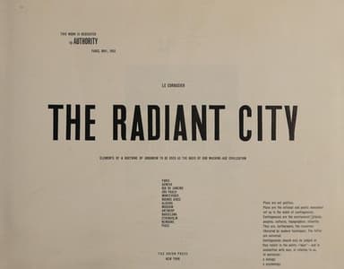 Cover of The radiant city