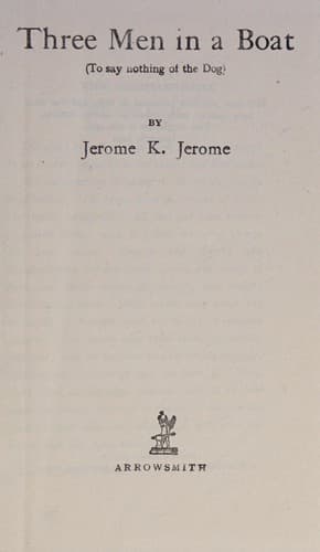Cover of Three Men in a Boat (to say nothing of the dog)