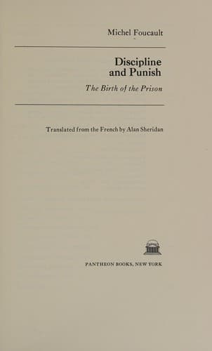Cover of Discipline and Punish