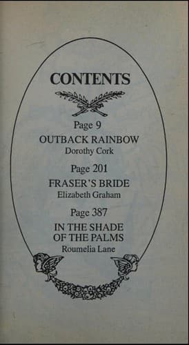 Cover of Outback Rainbow - Fraser's Bride - In the Shade of the Palms