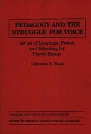Cover of Pedagogy and the struggle for voice