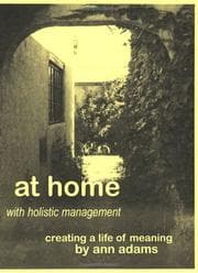 Cover of At home with holistic management