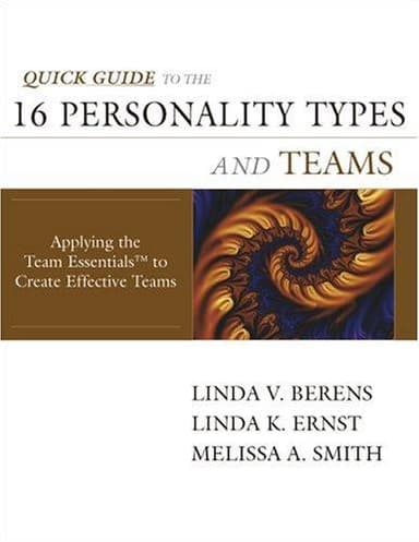 Cover of Quick guide to the 16 personality types and teams