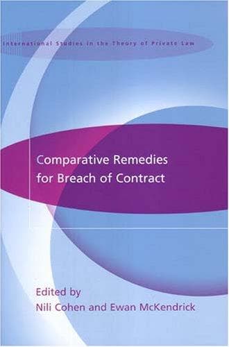 Cover of Comparative Remedies for Breach of Contract
