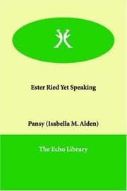Cover of Ester Ried Yet Speaking