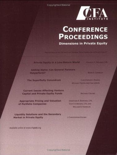 Cover of Dimensions in Private Equity