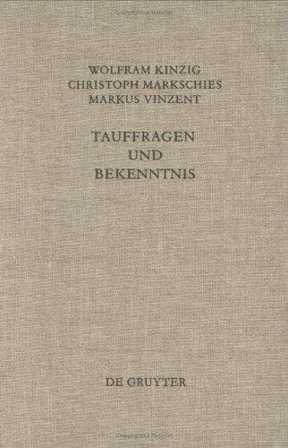 Cover of Tauffragen Und Bekenntnis