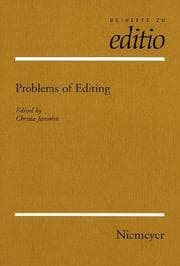 Cover of Problems of editing