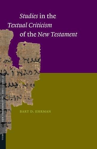 Cover of Studies in the Textual Criticism of the New Testament