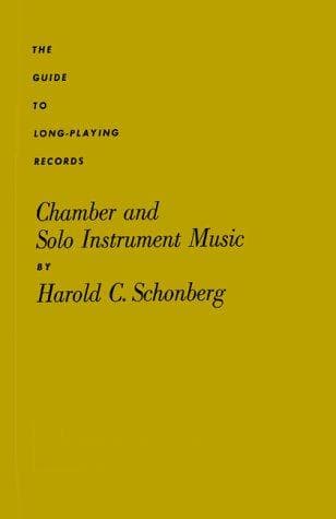 Cover of Chamber and solo instrument music