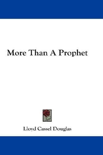 Cover of More Than A Prophet
