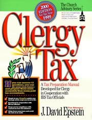 Cover of Clergy Tax 2000 Manual