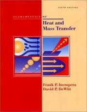 Cover of Fundamentals of heat and mass transfer