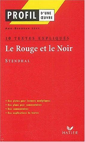 Cover of Le rouge et le noir stendhal 10 textes expliq nc 2002
