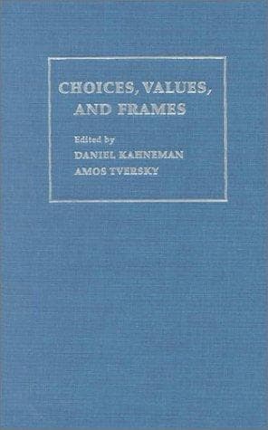Cover of Choices, Values, and Frames