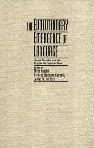 Cover of Evolutionary Emergence of Language
