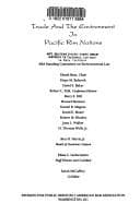 Cover of Trade and the environment in Pacific Rim nations