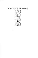 Cover of A Queer reader