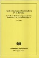 Cover of Intellectuals and nationalism in Indonesia