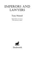 Cover of Emperors and lawyers