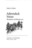 Cover of Adirondack voices