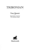 Cover of Tribonian