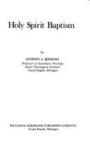 Cover of Holy Spirit baptism