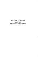 Cover of William T. Porter and the Spirit of the times