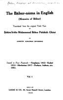 Cover of The life of Baber, Emperor of Hindostan