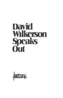 Cover of David Wilkerson speaks out.