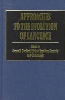 Cover of Approaches to the Evolution of Language